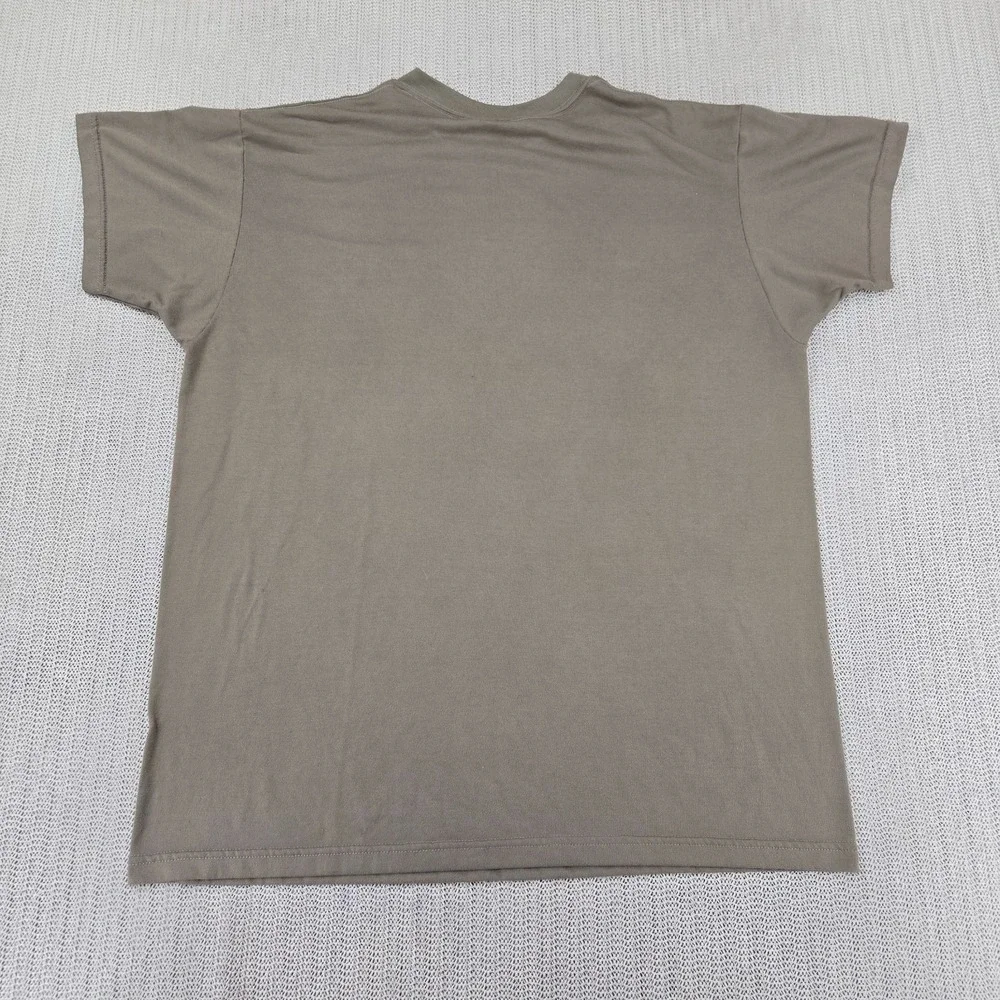 Skilcraft Shirt Mens Large Brown DLA Troop Support Military Undershirt Army Sand